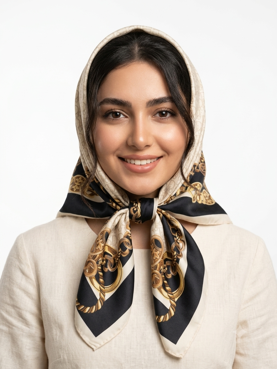مینی اسکارف مجلسی طرح دیور